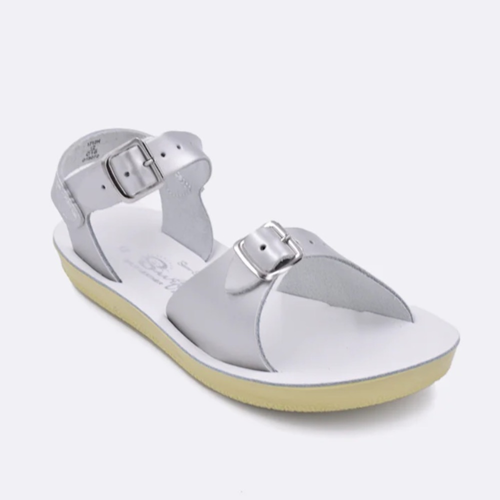 Sun-San Surfer Silver Size 3 Girl Buckle Sandals